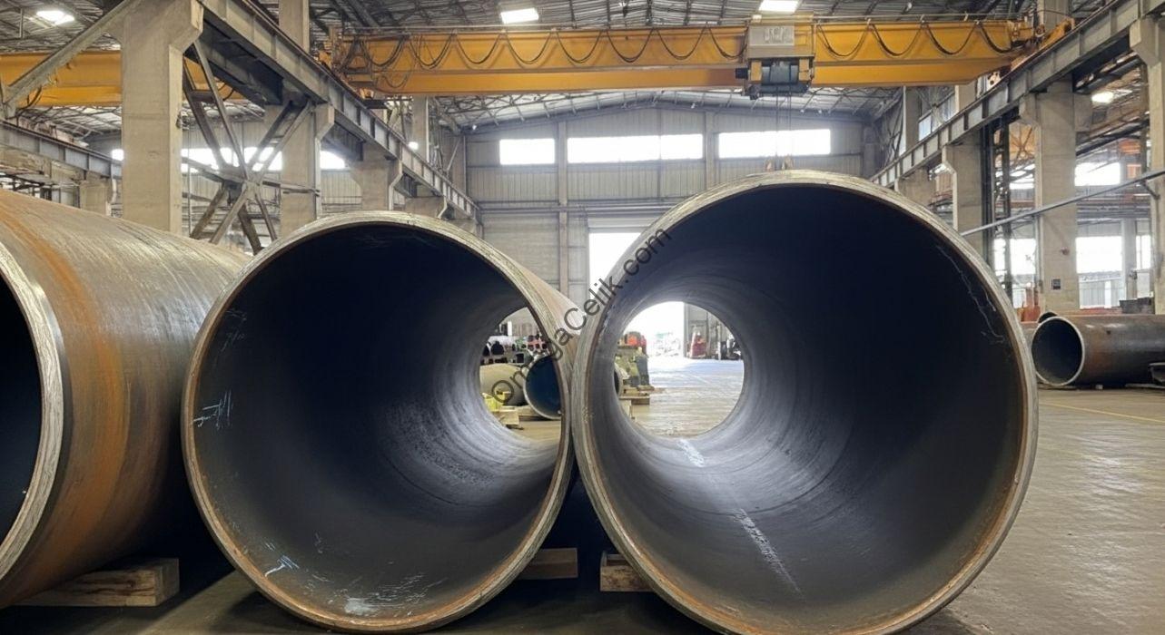 Boru Silindir Büküm 4 Yüksek kaliteli boru büküm işlemi sonrası kontrol
