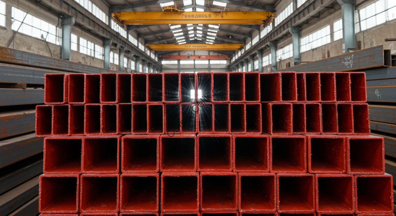 Farklı ebat ve kalitede boyalı kare ve dikdörtgen profiller