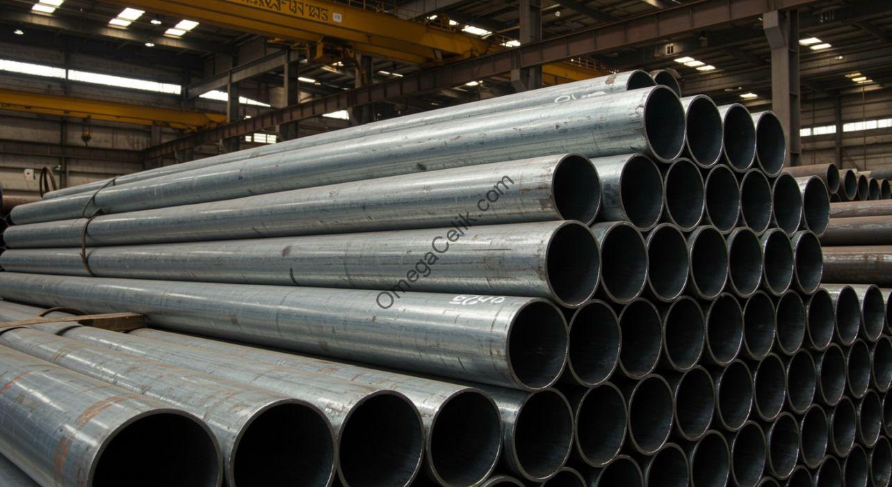 Farklı ebat ve kalitede galvanizli çelik borular