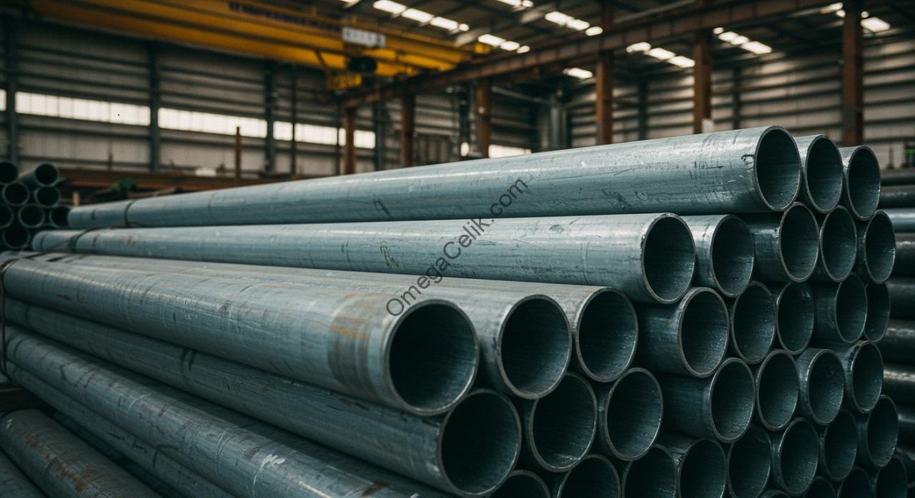 Galvanizli Boru Fiyat Listesi 2 Galvanizli çelik borunun çinko kaplı yüzeyi