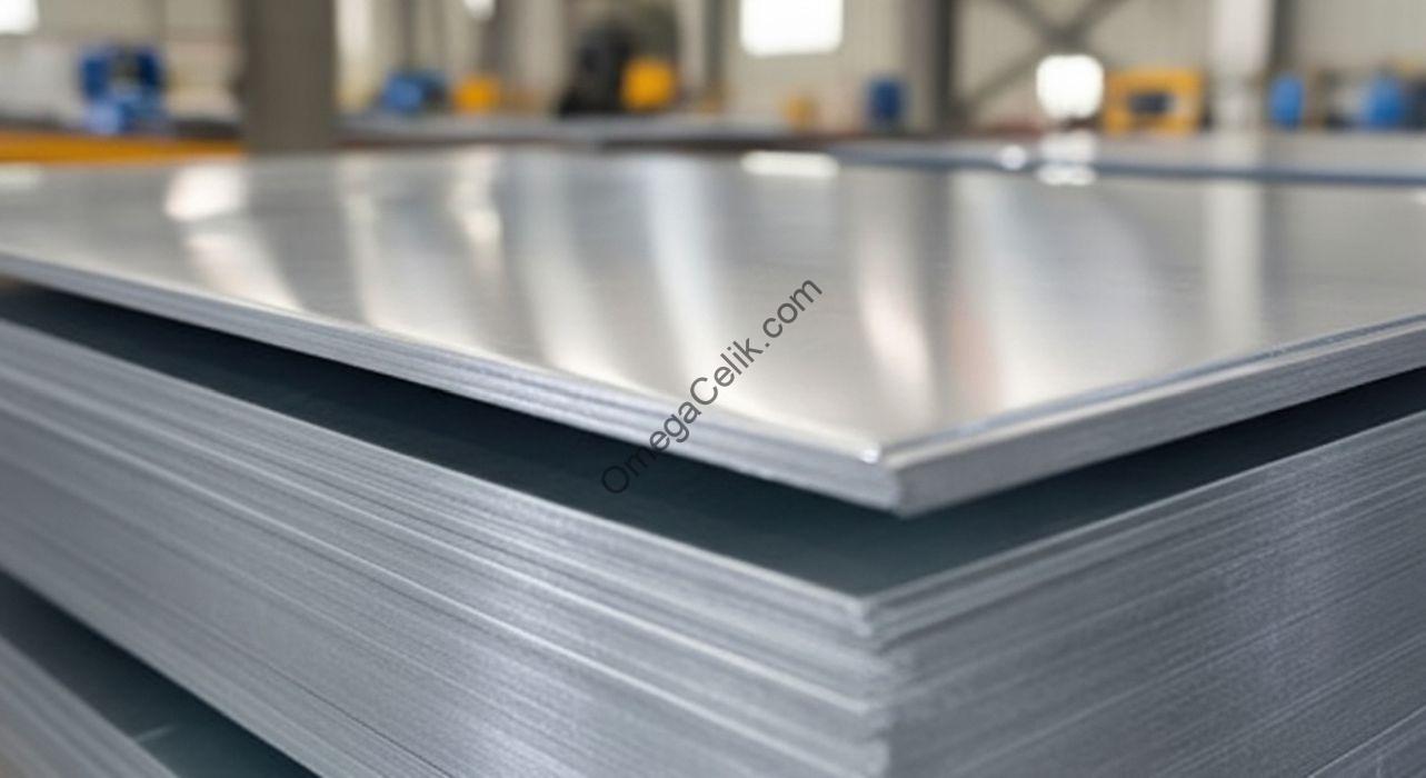 Farklı kalınlıklarda Siyah ve Paslanmaz çelik saclar