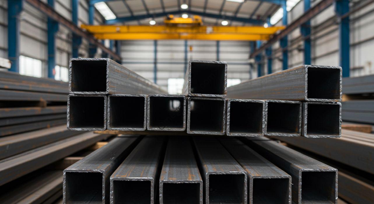 Farklı ebatlarda kare ve dikdörtgen demir profiller