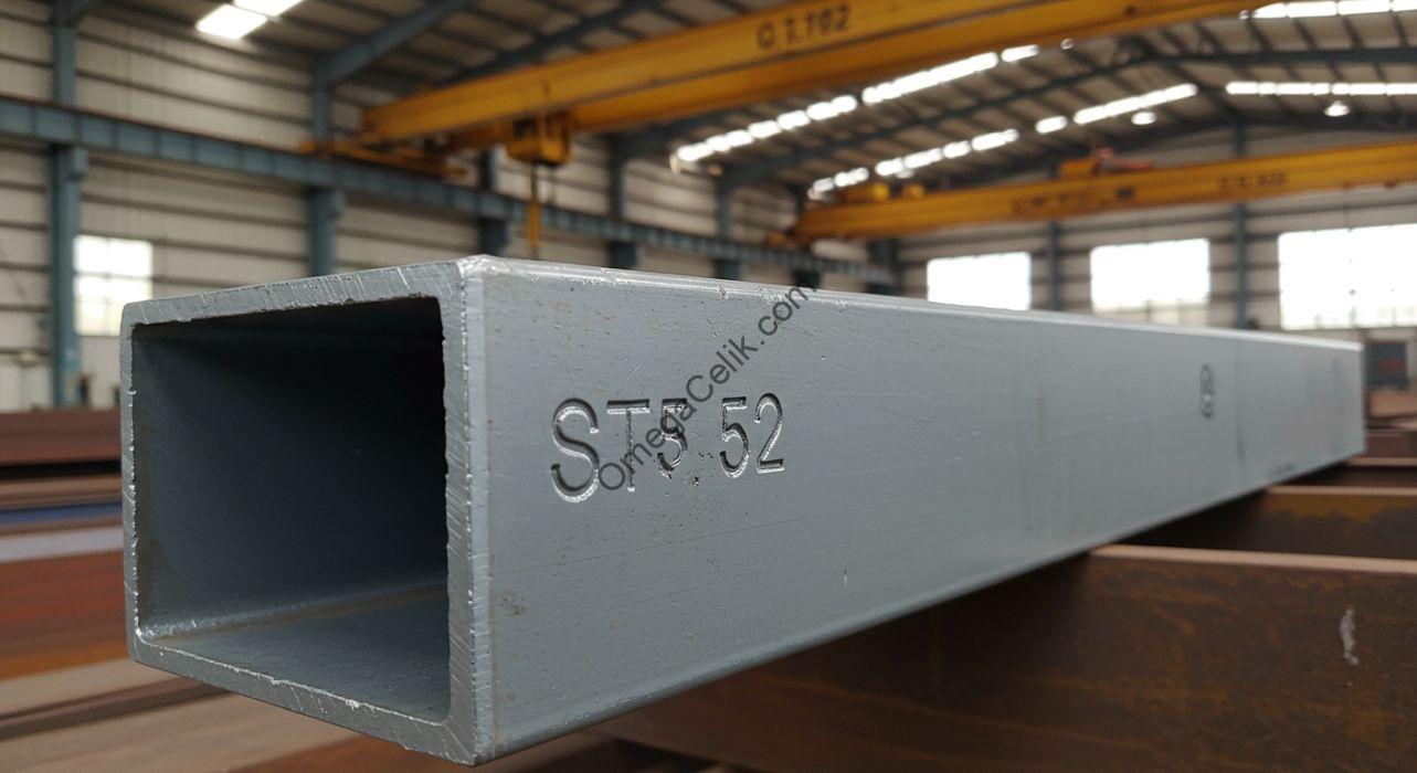 Farklı ebat ve kalınlıklarda ST52 kalite kutu profiller
