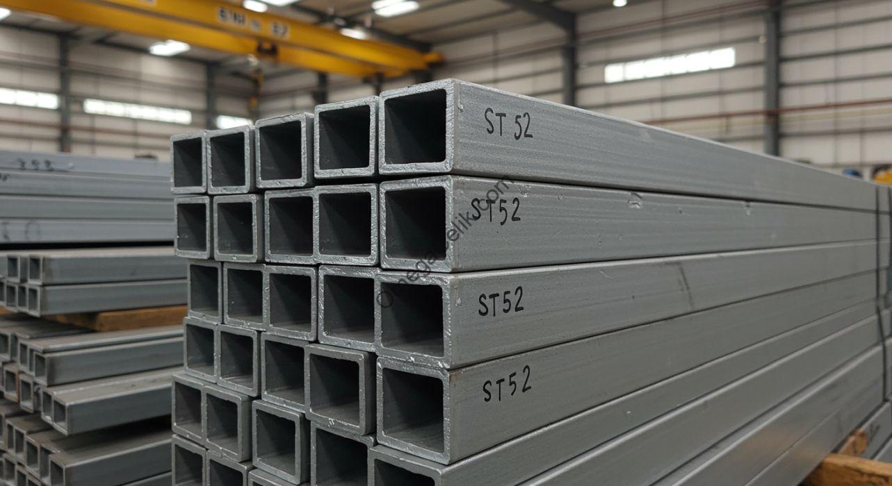 Çelik konstrüksiyonlarda ve makine imalatında ST52 kutu profil kullanımı