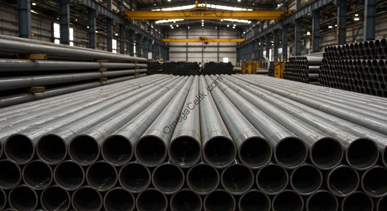 Farklı çap ve et kalınlıklarında ST52 kalite borular