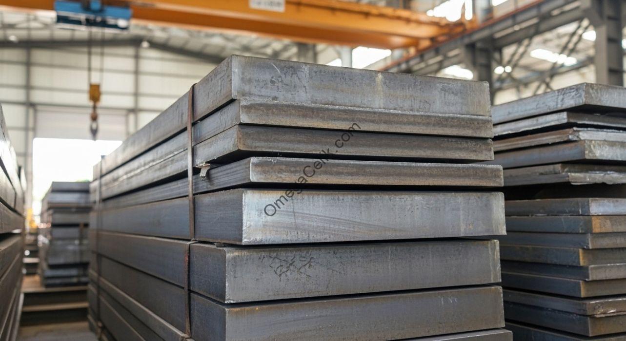 Slab sac fiyatları 1 Farklı ebat ve kalitede slab sac (kalın plaka) stokları